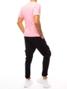 Herren Trainingsanzug Set Rosa-Schwarz Dstreet AX0367
