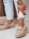 MNIMNI Damen Beige Dstreet Mokassins ZY0659