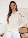 Damen-Pullover SLITARIA ecru Dstreet MY2408