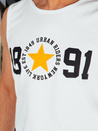 Ärmelloses Herrenhemd weiß Dstreet RX5651