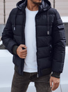 Herren Steppwinterjacke mit Kapuze navy blau Dstreet TX4840_1