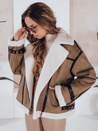 Damen Schafsfelljacke braun Dstreet TY5124
