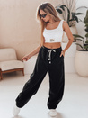 Damen Jogginghose mit weitem Bein DRESMOOD PREMIUM schwarz Dstreet UY2686