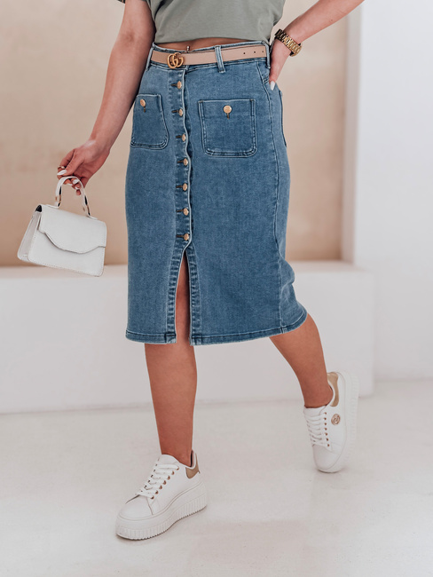 Midirock aus Denim GUZIKOVA blau Dstreet CY0509