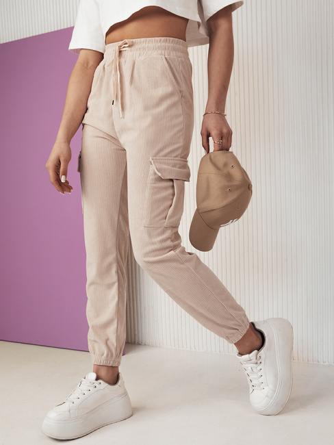 Damen Jogginghose FLAYON Farbe Beige DSTREET UY2059