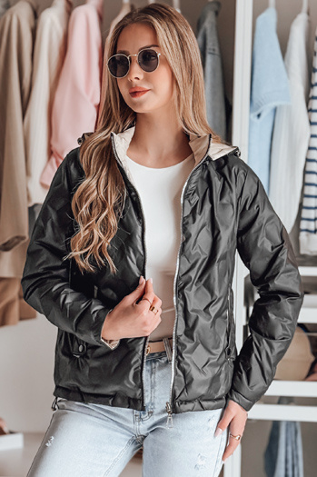 Damen Übergangs-Wendejacke SYLVIAN schwarz Dstreet TY4861