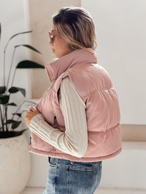 Gesteppte rosa Weste für Frauen Dstreet TY5199