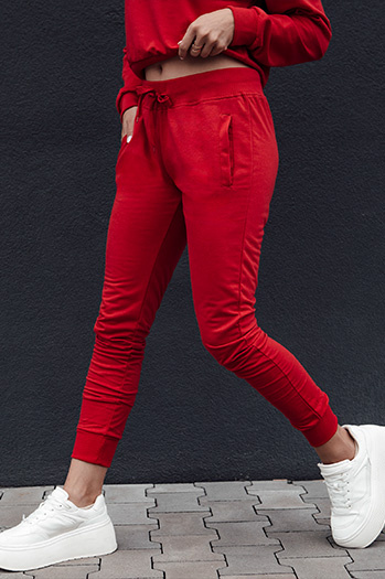 Damen Jogginghose RELAX MODE rot Dstreet UY2141