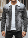 Isolierte Herren-Jeansjacke schwarz Dstreet TX4230z