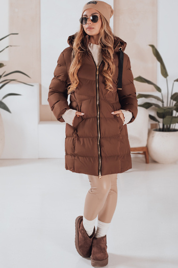 Damen Winterjacke mit Kapuze GABRIELLE braun Dstreet TY4919