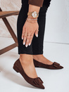 Damen Ballerinas aus braunem Wildleder Dstreet ZY1053