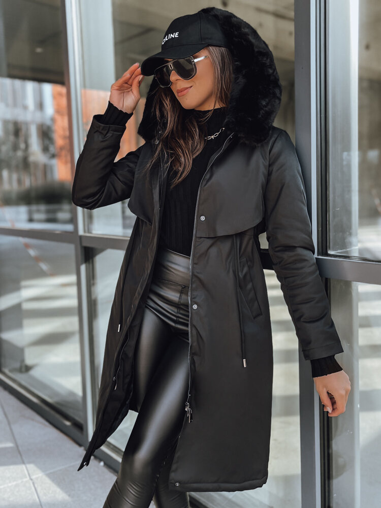 Black winter parka womens online