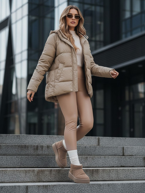 Damen Steppjacke HIMES beige Dstreet TY4243