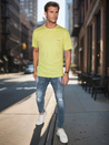 Herren-T-Shirt mit Stickerei gelb Dstreet RX5636
