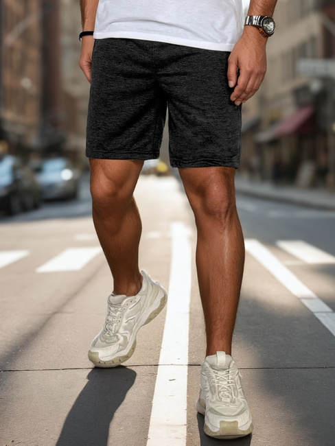 Dunkelgraue Herren Sweatshorts Dstreet SX2482