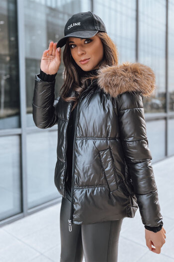 Damen Winterjacke SPARKLE Farbe Schwarz DSTREET TY3953