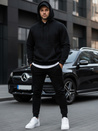 Herren Kapuzenpullover Schwarz BX2028