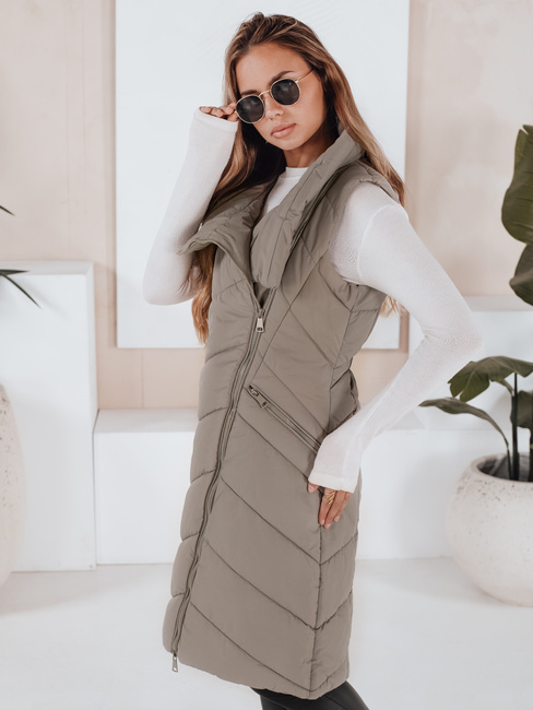Damen Steppweste SERKIS Grün Dstreet TY3279