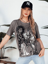 Damen T-shirt mit Aufdruck COMIS Farbe Dunkelgrau DSTREET RY2607