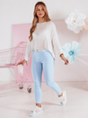 Damen Skinny Hose mit Gürtel VIVASKIN blau Dstreet UY2428