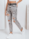Damen Push Up Jeans mit Löchern grau Dstreet UY2780
