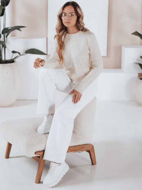 BRAVINA Damen Pullover ecru Dstreet MY2527