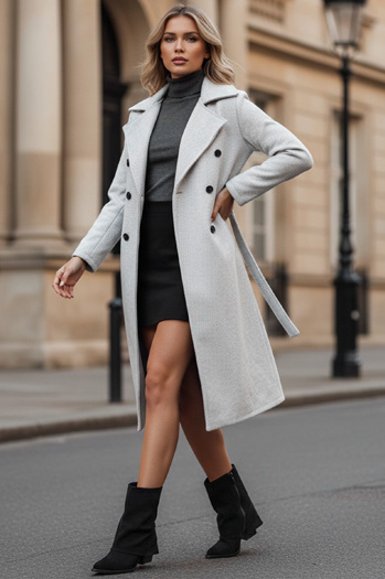 Damen Wildlederstiefel mit breitem Schaft schwarz Dstreet ZY1026