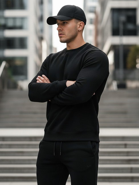 Herren Sweatshirt schwarz Dstreet BX5915