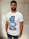 Herren T-shirt mit Aufdruck Weiß Dstreet RX4406
