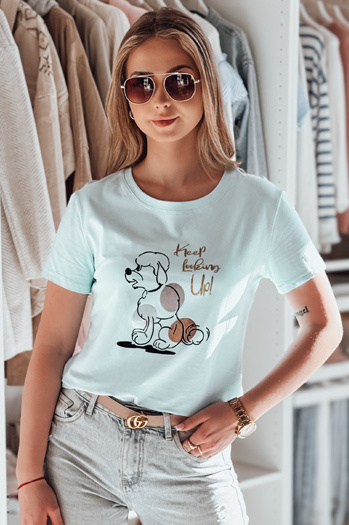 Damen LUMIFIT Pudel blau T-shirt Dstreet RY2737