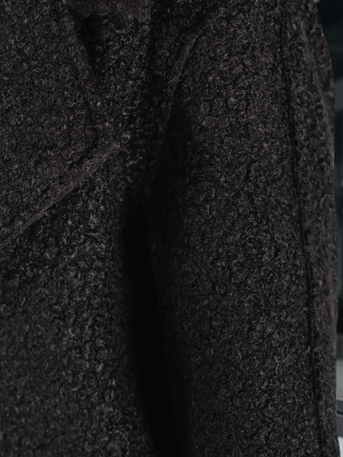 Langer Schafsfellmantel für Frauen schwarz Dstreet NY0754z