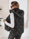Damen Steppweste mit Kapuze MISSVEST schwarz Dstreet TY5022
