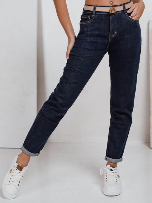 Damen Mom Fit Jeans navy blueDstreet UY2781