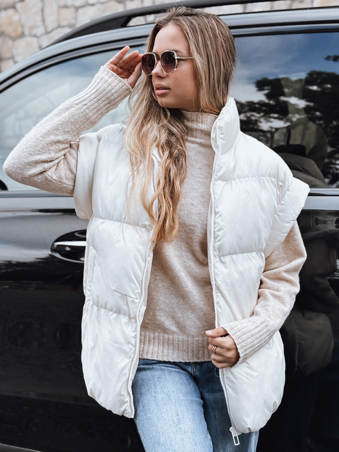 Damen Steppweste NIMIA Ecru Dstreet TY3250