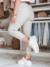 Damen Freizeithose mit Gürtel MADELINA hellbeige Dstreet UY2623