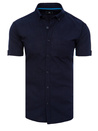 Herren Kurzarm Hemd Farbe Dunkelblau DSTREET KX0983