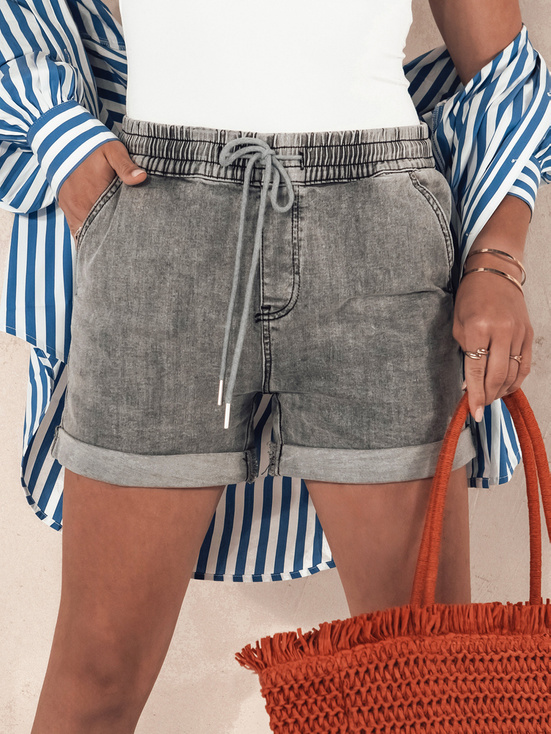 Damen RELAX VIBES Shorts grau Dstreet SY0382