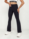 Damen Schlaghose Hohe Taille SLIMLINE schwarz Dstreet UY2147