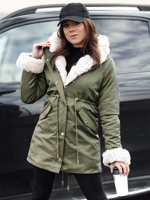 Damen Winter Parka Jacke ARCTIC grün Dstreet TY4782