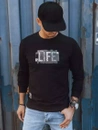 Herren Sweatshirt mit Aufdruck Schwarz Dstreet BX5360