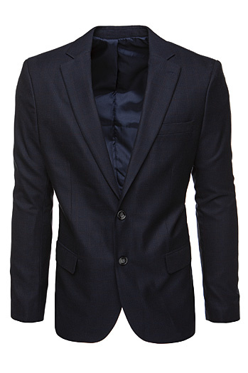 Marineblauer Einreiher Blazer für Männer Dstreet MX0625