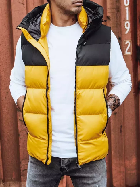 Herren Steppweste Gelb Dstreet TX4171