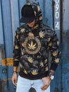 Herren Kapuzenpullover mit Aufdruck Schwarz Dstreet BX5318
