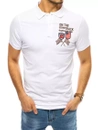 Herren Poloshirt mit Stickerei Weiß Dstreet PX0452
