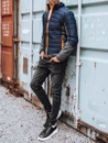 Herren Übergangsjacke gesteppt navy blau Dstreet TX3783
