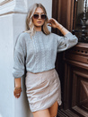 Damen Oversize Pullover CAMELLIA Farbe Grau DSTREET MY2112
