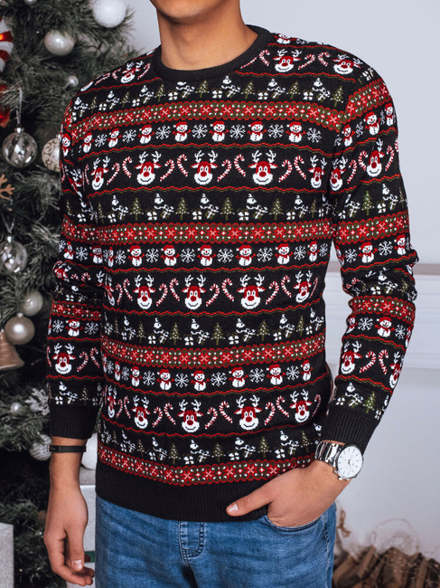 Herren Weihnachtspulli schwarz Dstreet WX2162