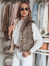 Kurze Damen-Wendeweste CHIPUFF camel Dstreet TY4825