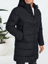 Herren Winterjacke mit Kapuze schwarz gesteppt TX5070