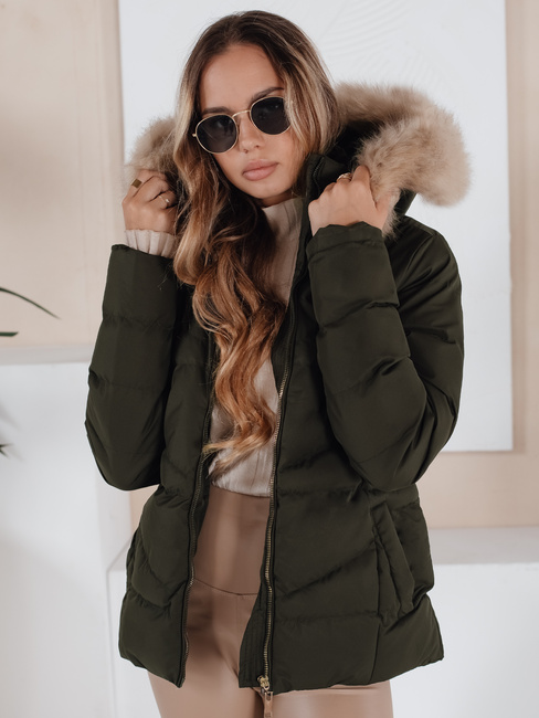 Damen Winterjacke gesteppt grün Dstreet TY5133